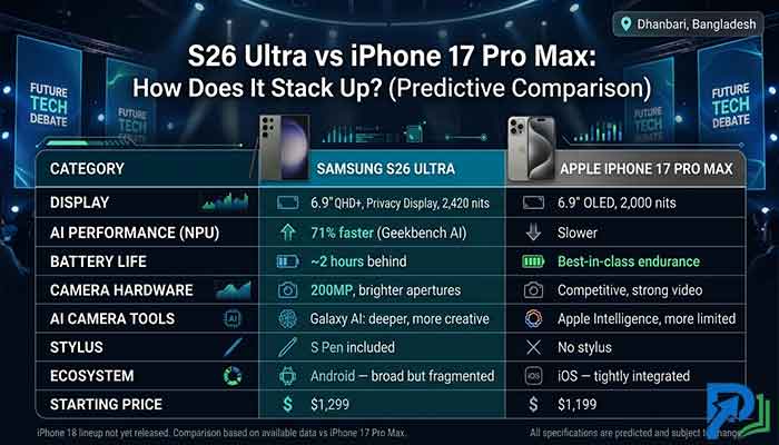 S26 Ultra vs iPhone 18